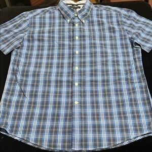 Tommy Hilfiger , Blue and White Plaid Men's Shirt NWT